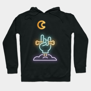 Zombie Hand in Neon Optics Hoodie